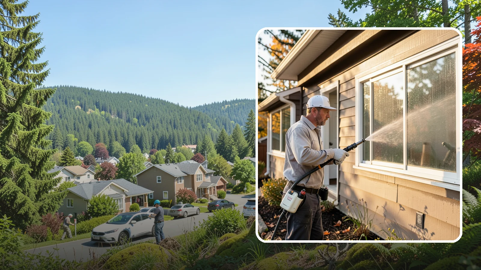 Storm Window Cleaning in Index, Snohomish County, WA - Cleaning of storm windows and the trapped grime between the storm panel and the primary glass.