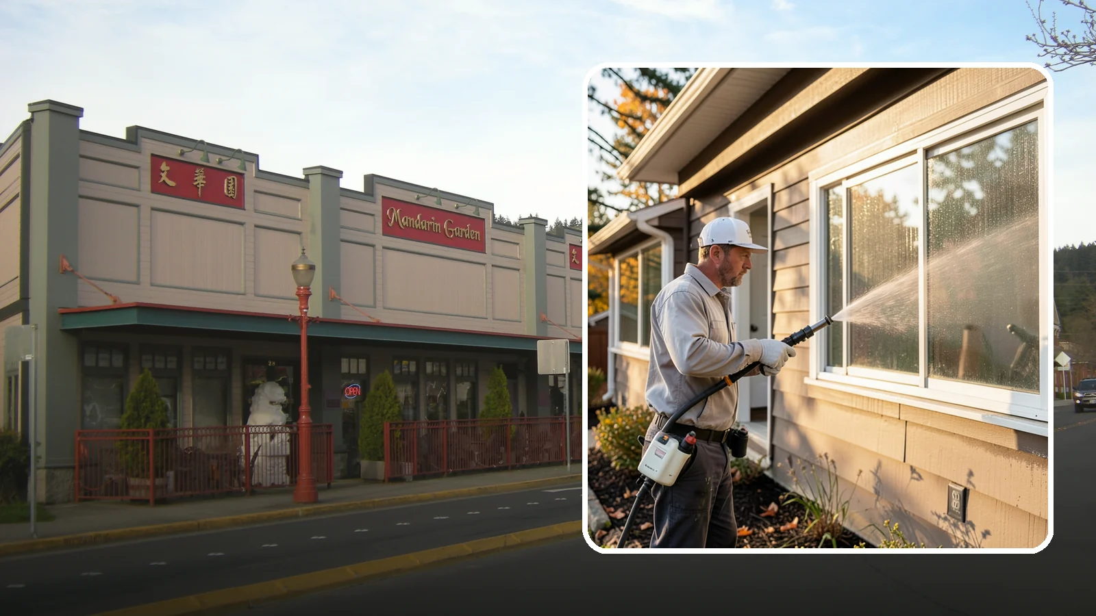 Storm Window Cleaning in Issaquah, King County, WA - Cleaning of storm windows and the trapped grime between the storm panel and the primary glass.