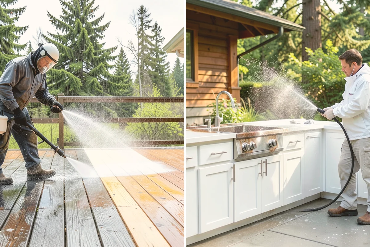 Storm Window Cleaning in Kirkland, King County, WA - Remove or open the storm panel for access
