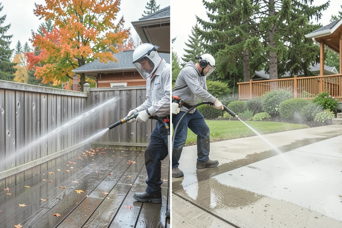 Storm Window Cleaning in La Conner, Skagit County, WA - Remove or open the storm panel for access