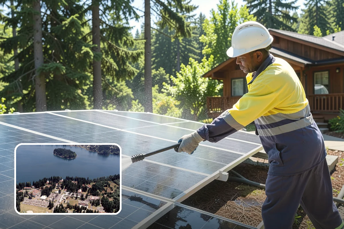 Storm Window Cleaning in Lakewood, Pierce County, WA - Cleans both the storm panel and the primary glass