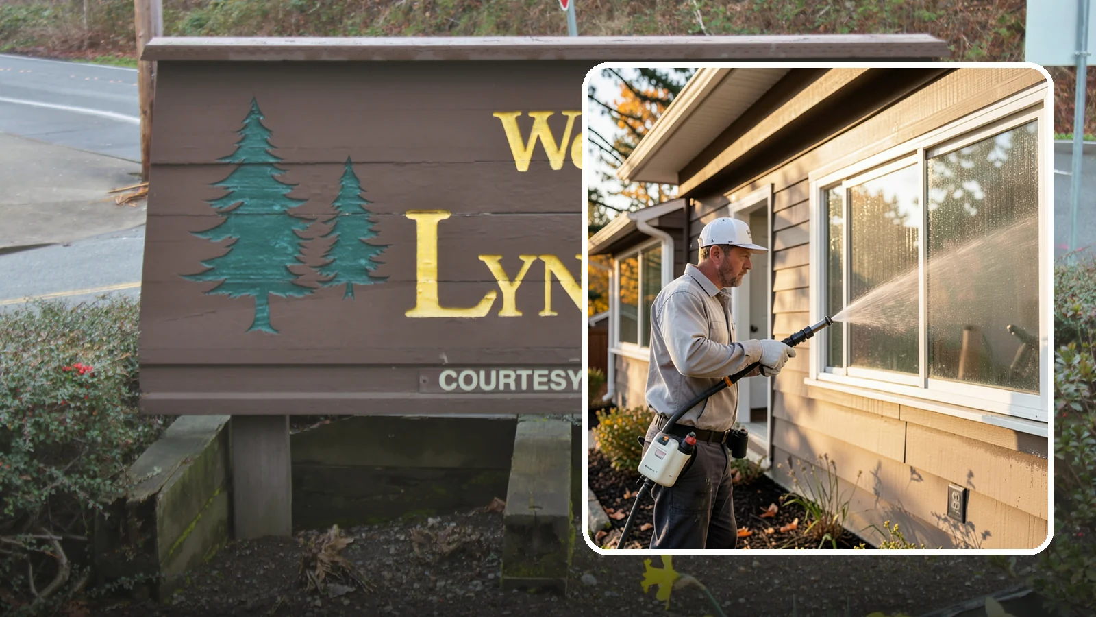 Storm Window Cleaning in Lynnwood, Snohomish County, WA - Cleaning of storm windows and the trapped grime between the storm panel and the primary glass.