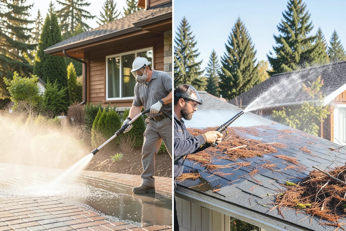 Storm Window Cleaning in Marysville, Snohomish County, WA - Remove or open the storm panel for access
