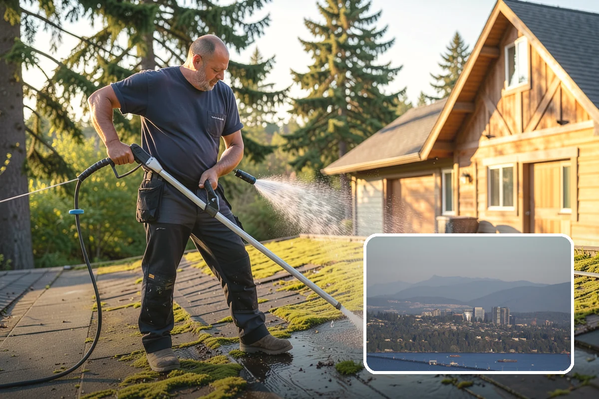 Storm Window Cleaning in Medina, King County, WA - Cleans both the storm panel and the primary glass