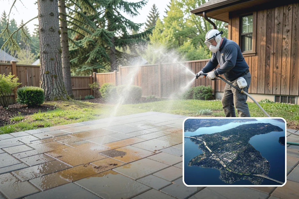 Storm Window Cleaning in Mercer Island, King County, WA - Cleans both the storm panel and the primary glass