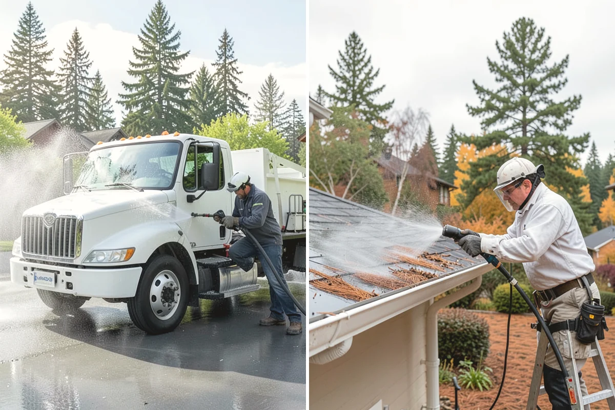 Storm Window Cleaning in Mill Creek, Snohomish County, WA - Remove or open the storm panel for access