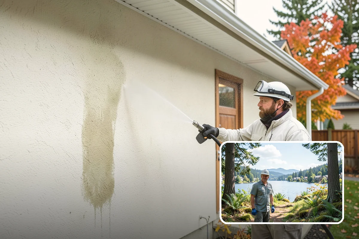Storm Window Cleaning in Milton, King County, WA - Cleans both the storm panel and the primary glass