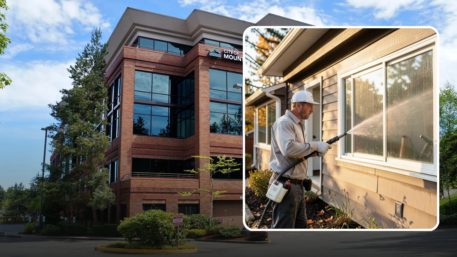 Storm Window Cleaning in Mountlake Terrace, Snohomish County, WA - Cleaning of storm windows and the trapped grime between the storm panel and the primary glass.