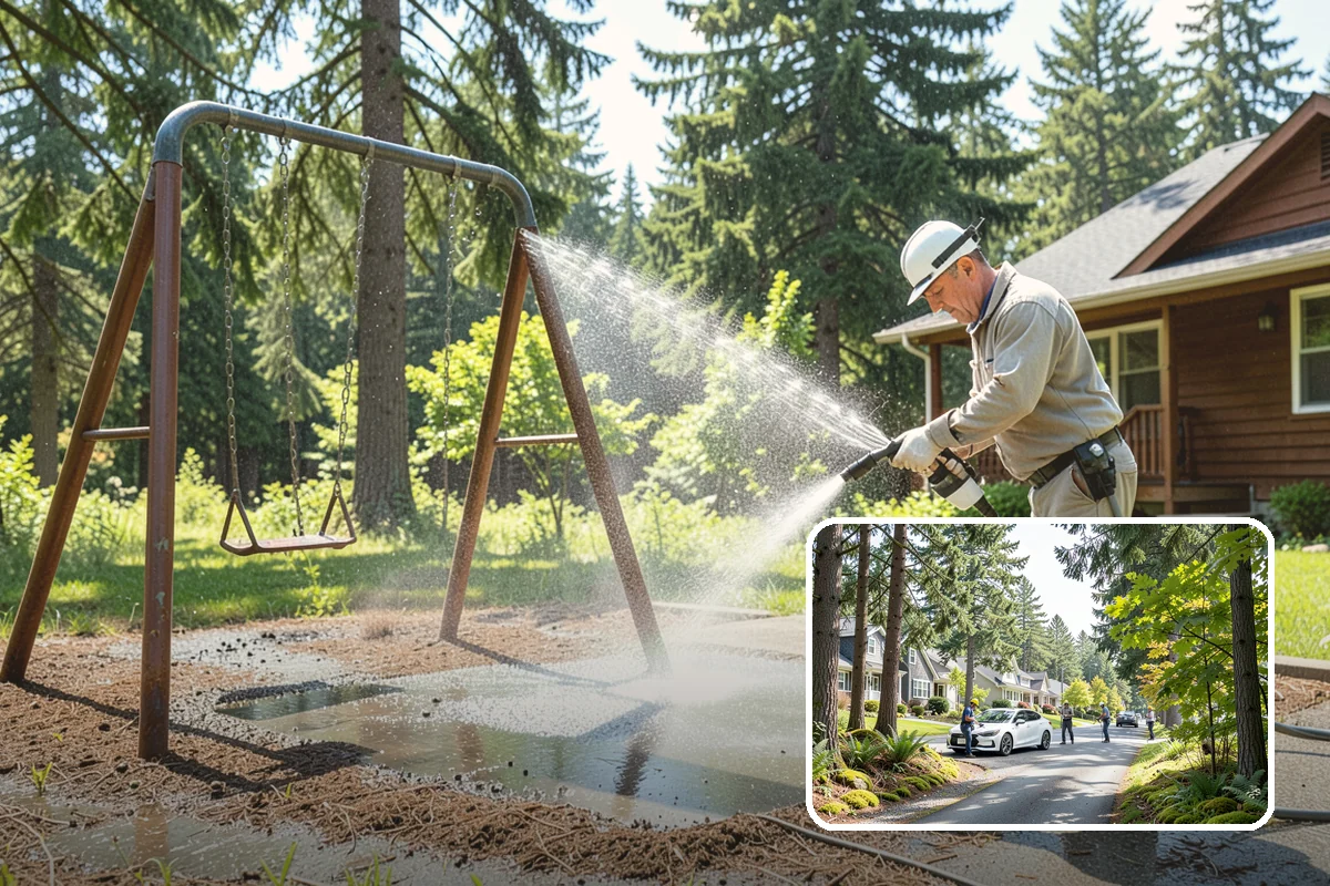 Storm Window Cleaning in Normandy Park, King County, WA - Cleans both the storm panel and the primary glass