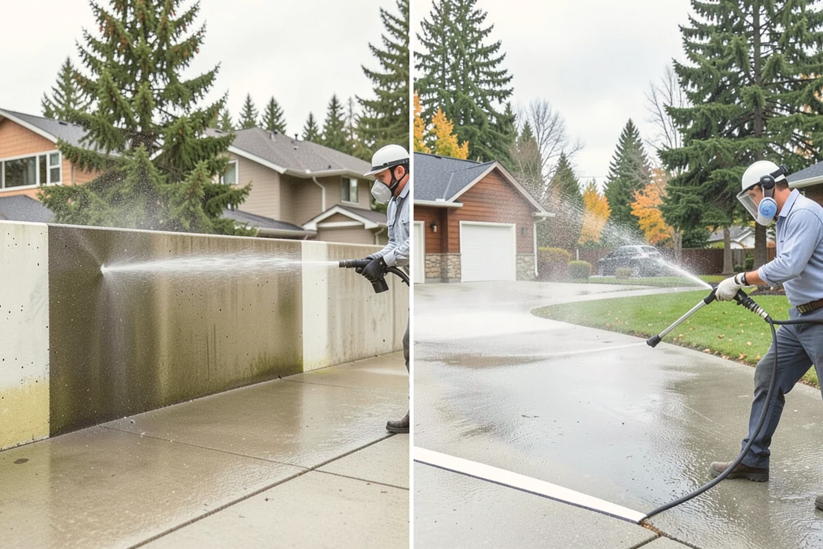 Storm Window Cleaning in Orting, Pierce County, WA - Remove or open the storm panel for access