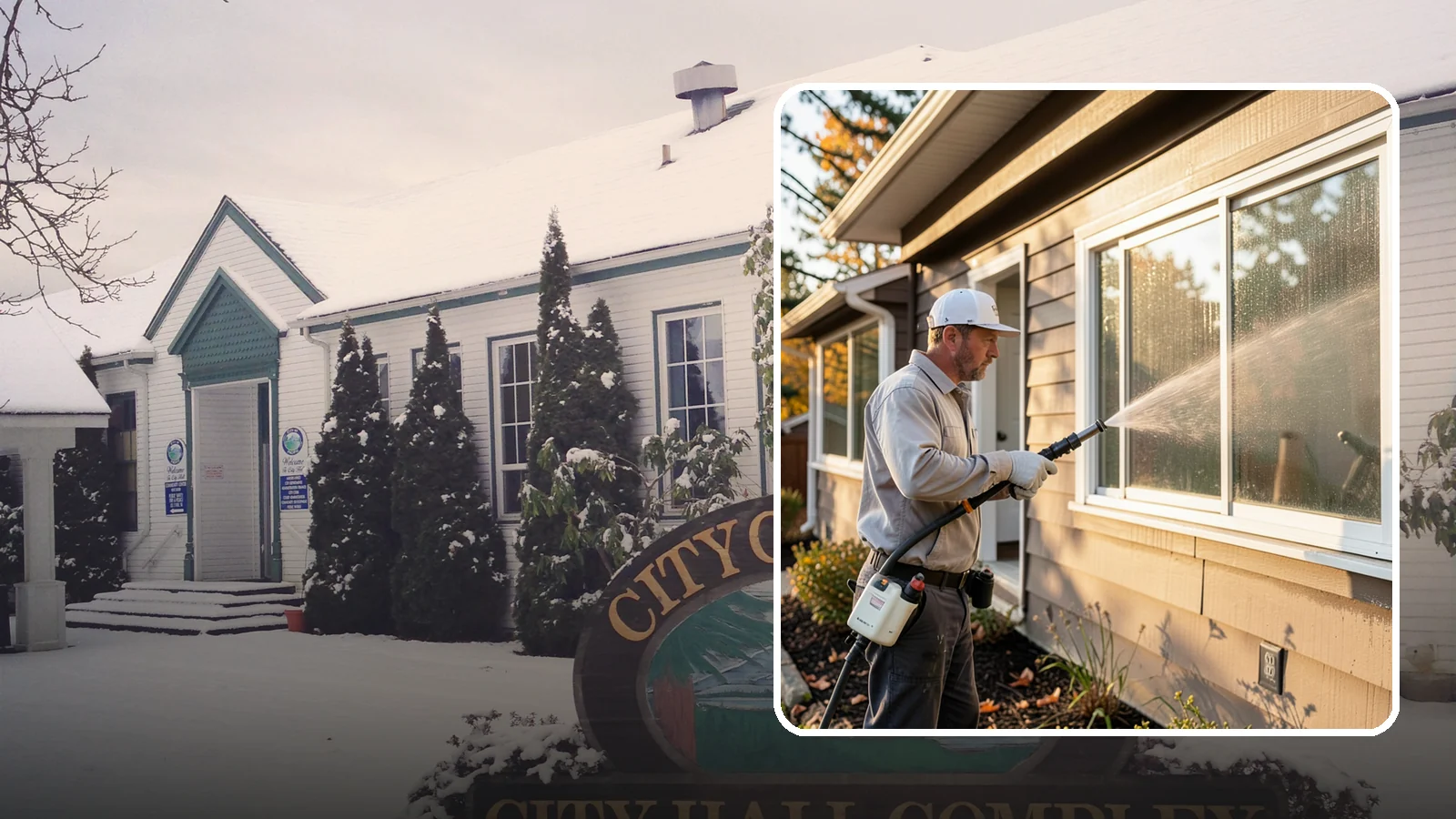 Storm Window Cleaning in Pacific, King County, WA - Cleaning of storm windows and the trapped grime between the storm panel and the primary glass.