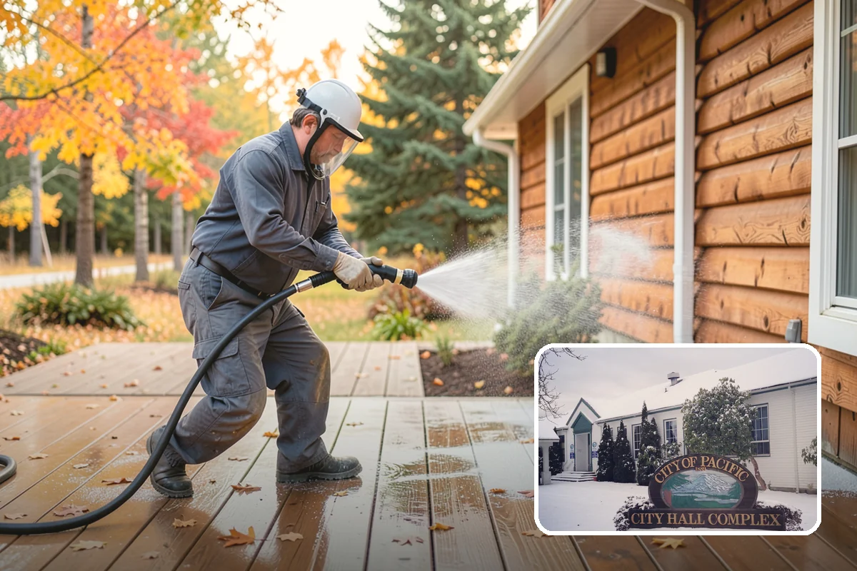 Storm Window Cleaning in Pacific, King County, WA - Cleans both the storm panel and the primary glass