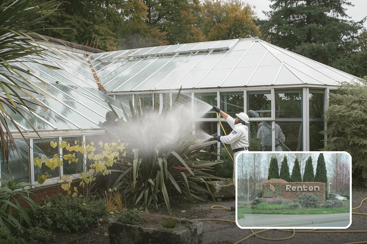 Storm Window Cleaning in Renton, King County, WA - Cleans both the storm panel and the primary glass