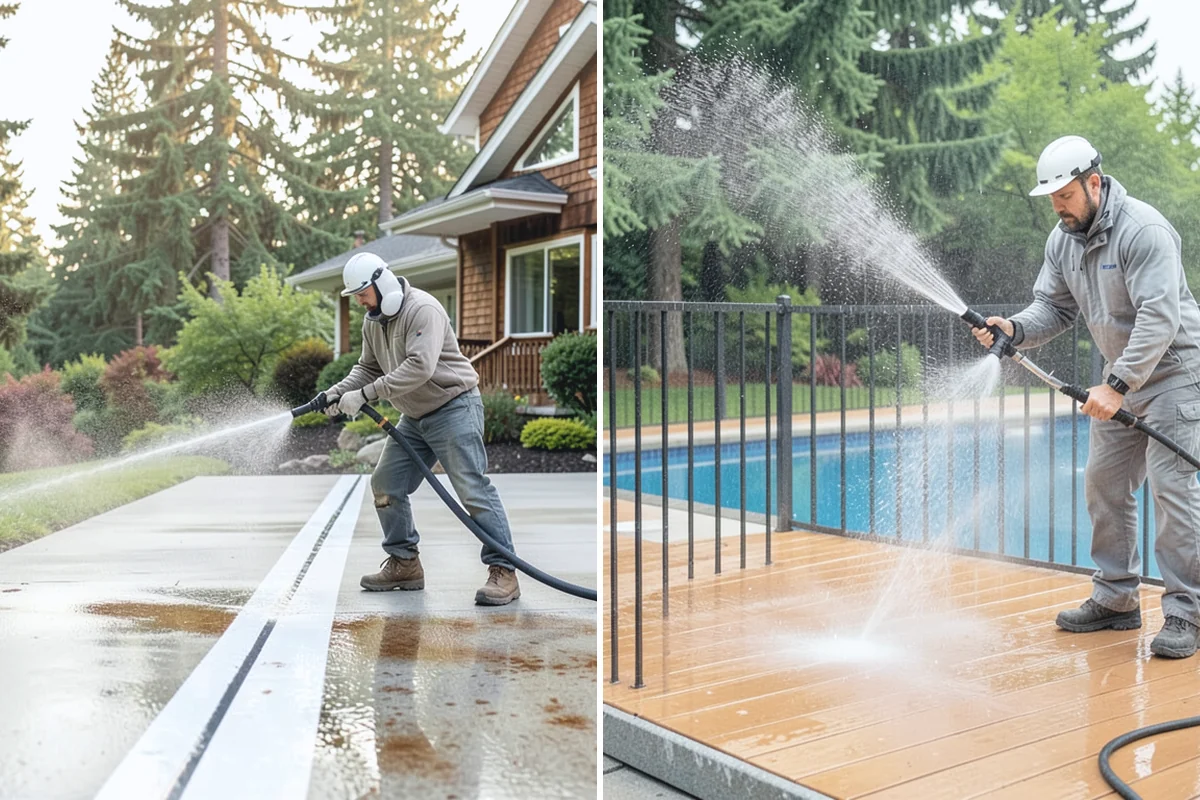 Storm Window Cleaning in Roy, Pierce County, WA - Remove or open the storm panel for access