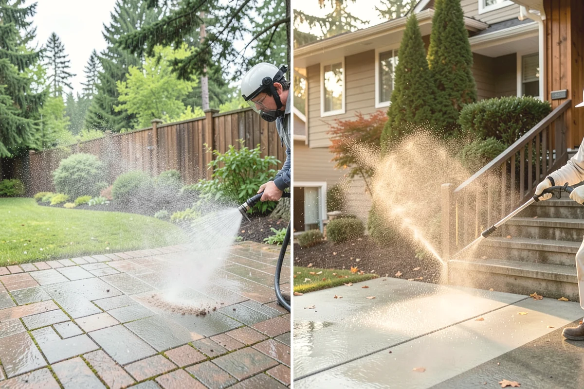 Storm Window Cleaning in Ruston, Pierce County, WA - Remove or open the storm panel for access