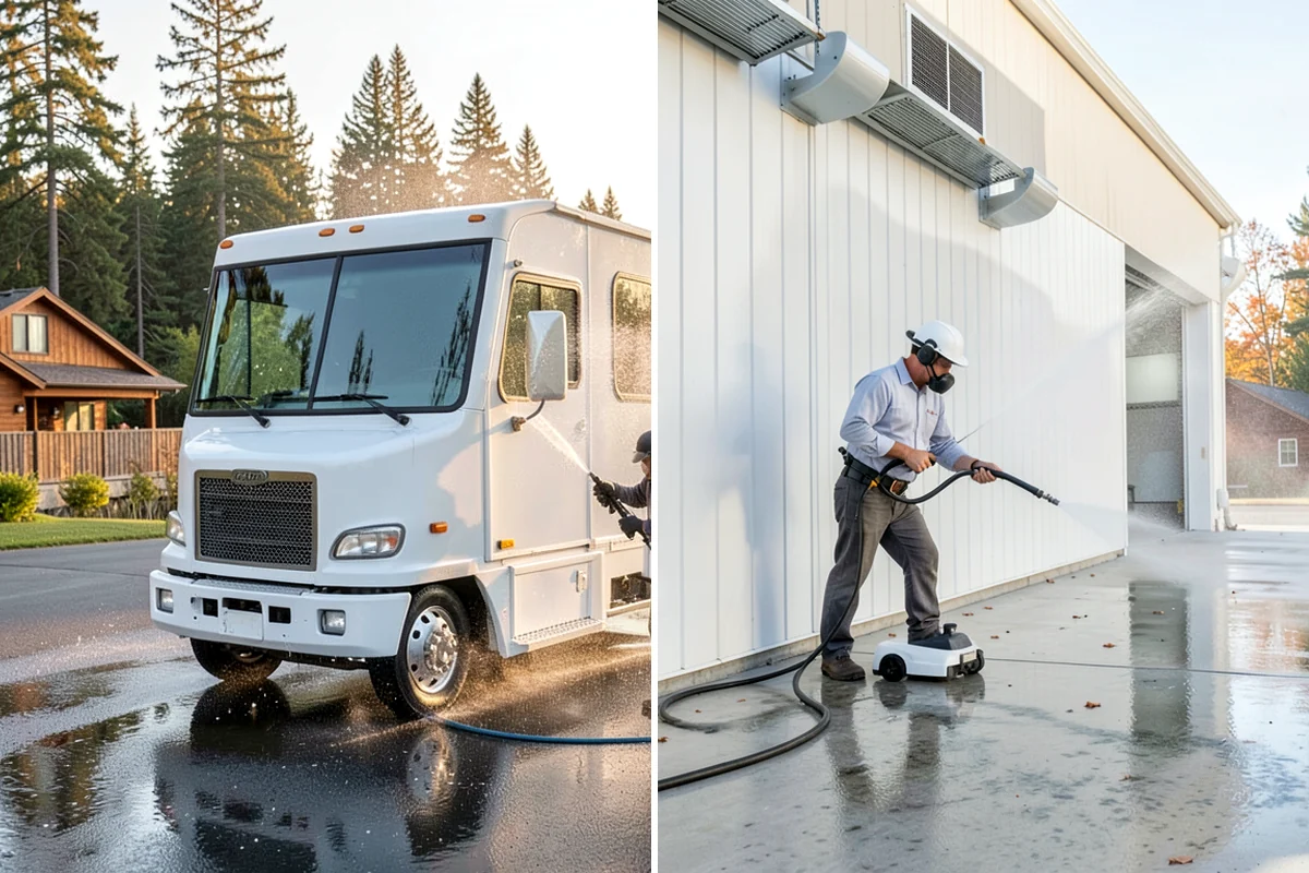 Storm Window Cleaning in Shoreline, King County, WA - Remove or open the storm panel for access