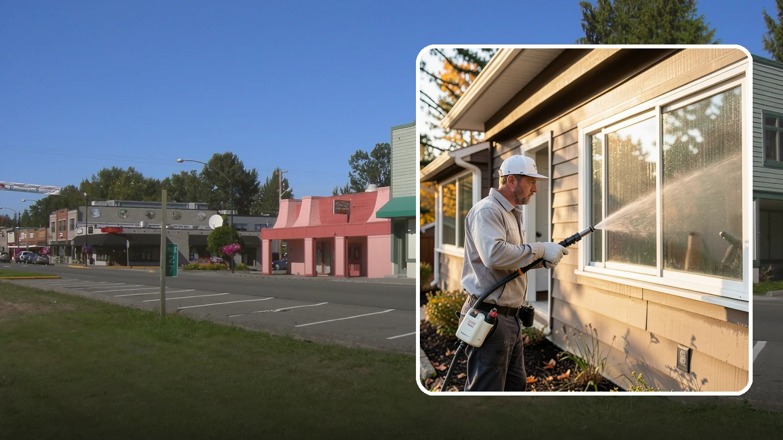 Storm Window Cleaning in Snoqualmie, King County, WA - Cleaning of storm windows and the trapped grime between the storm panel and the primary glass.