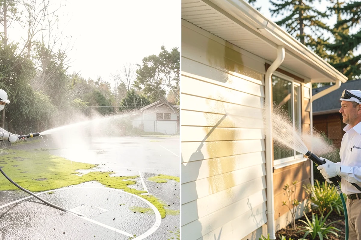 Storm Window Cleaning in University Place, Pierce County, WA - Remove or open the storm panel for access