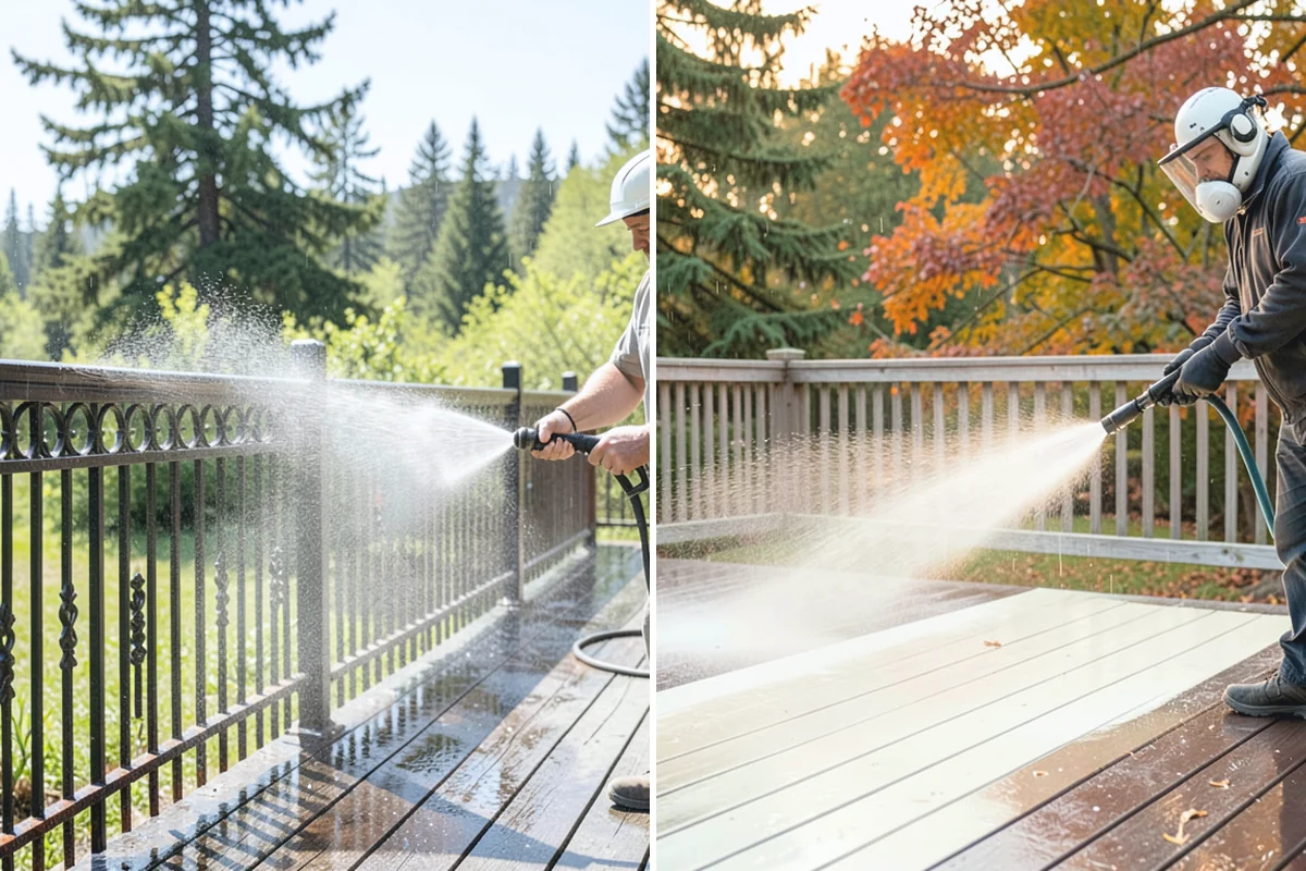Storm Window Cleaning in Woodinville, King County, WA - Remove or open the storm panel for access