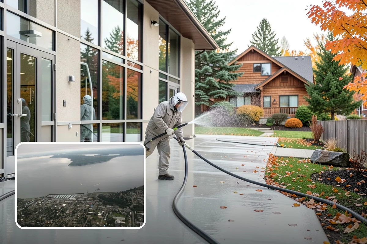 Strip Mall Cleaning in Des Moines, King County, WA - Unifies the storefront run under one clean, consistent look