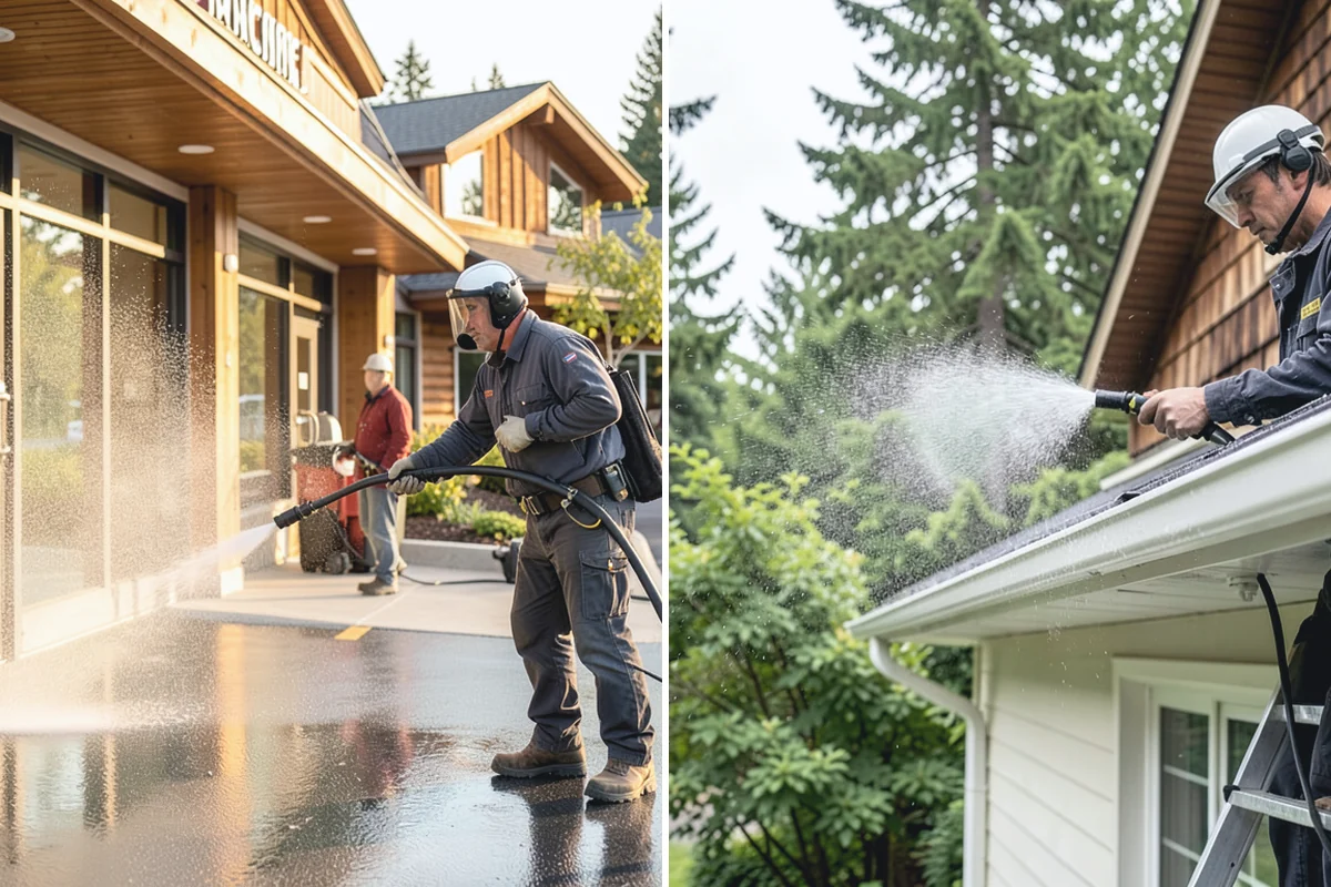 Strip Mall Cleaning in Des Moines, King County, WA - Schedule around store hours and tenant deliveries