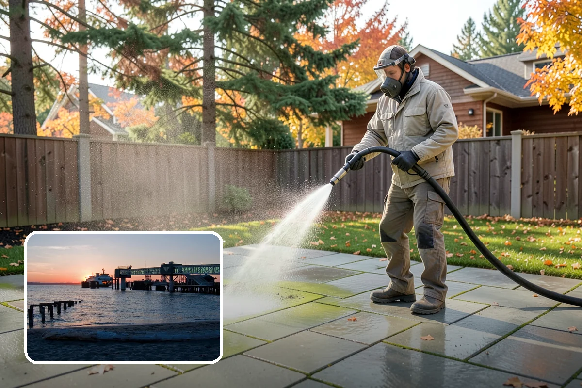 Strip Mall Cleaning in Edmonds, Snohomish County, WA - Unifies the storefront run under one clean, consistent look