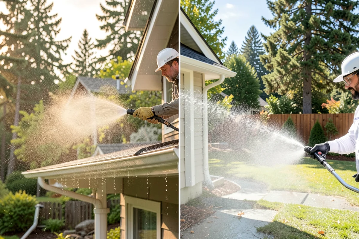 Strip Mall Cleaning in Gig Harbor, Pierce County, WA - Schedule around store hours and tenant deliveries
