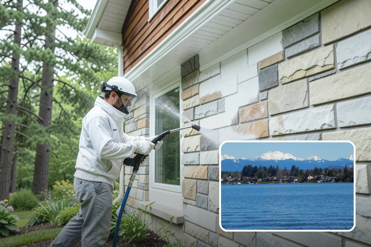 Strip Mall Cleaning in Lake Stevens, Snohomish County, WA - Unifies the storefront run under one clean, consistent look
