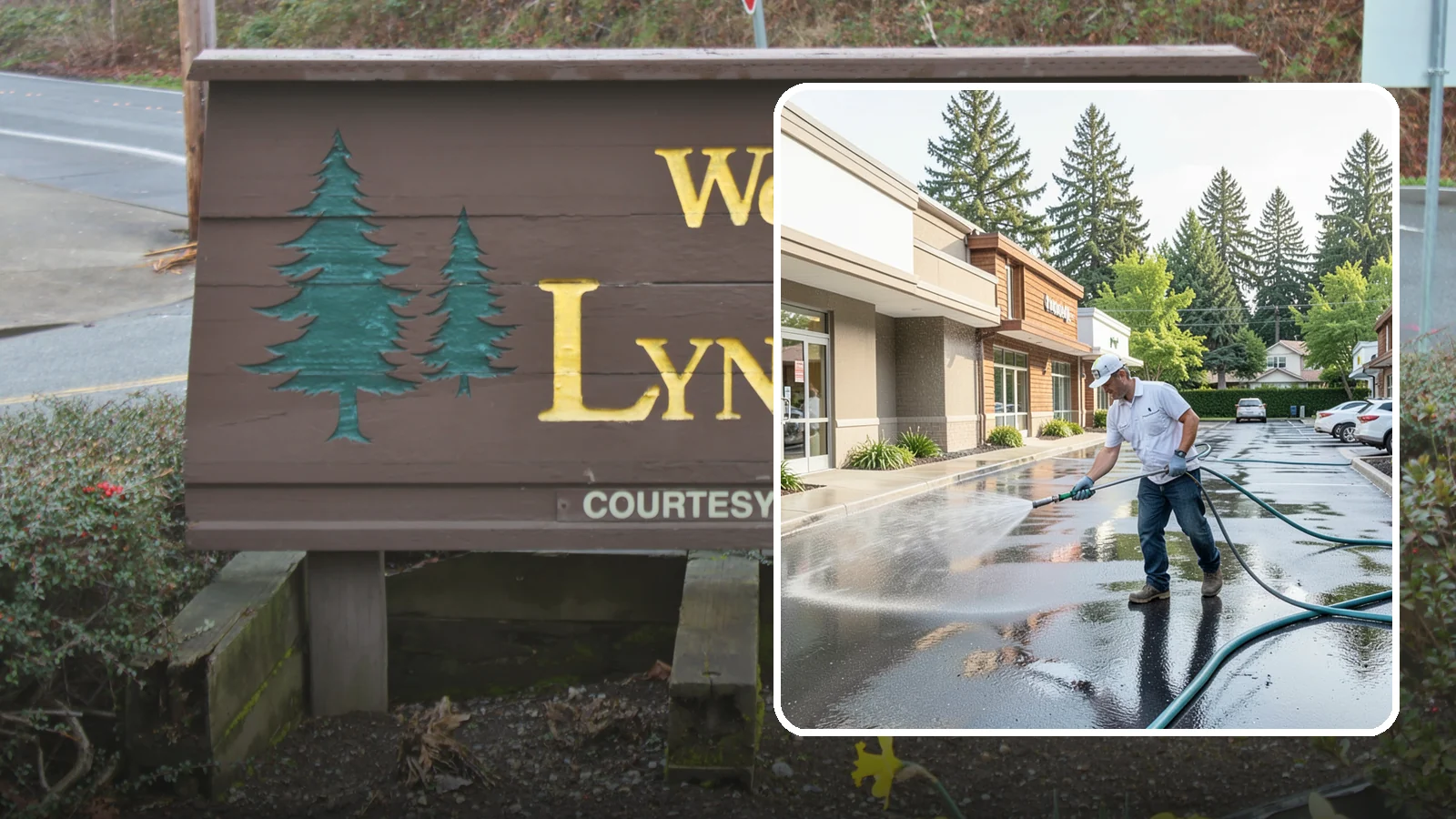 Strip Mall Cleaning in Lynnwood, Snohomish County, WA - Coordinated exterior cleaning for strip malls and plazas that unifies storefronts, sidewalks, and parking fronts under one clean...
