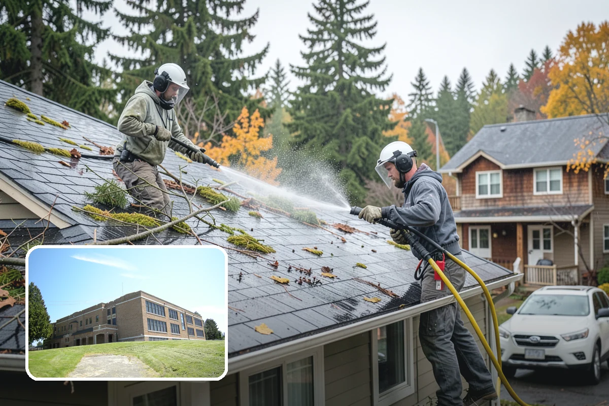 Strip Mall Cleaning in Maple Valley, King County, WA - Unifies the storefront run under one clean, consistent look