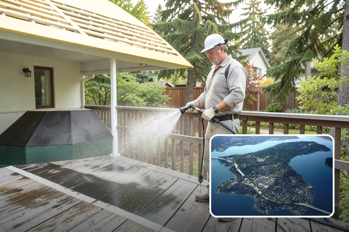 Strip Mall Cleaning in Mercer Island, King County, WA - Unifies the storefront run under one clean, consistent look