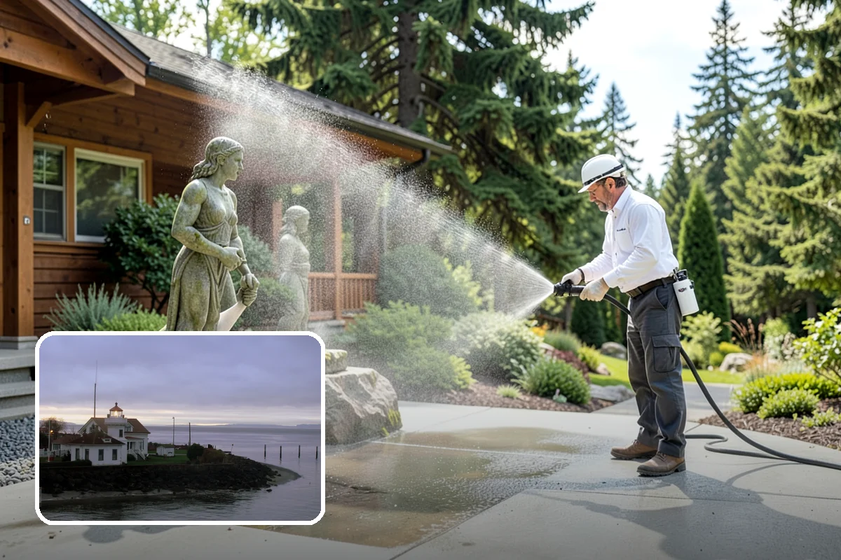Strip Mall Cleaning in Mukilteo, Snohomish County, WA - Unifies the storefront run under one clean, consistent look