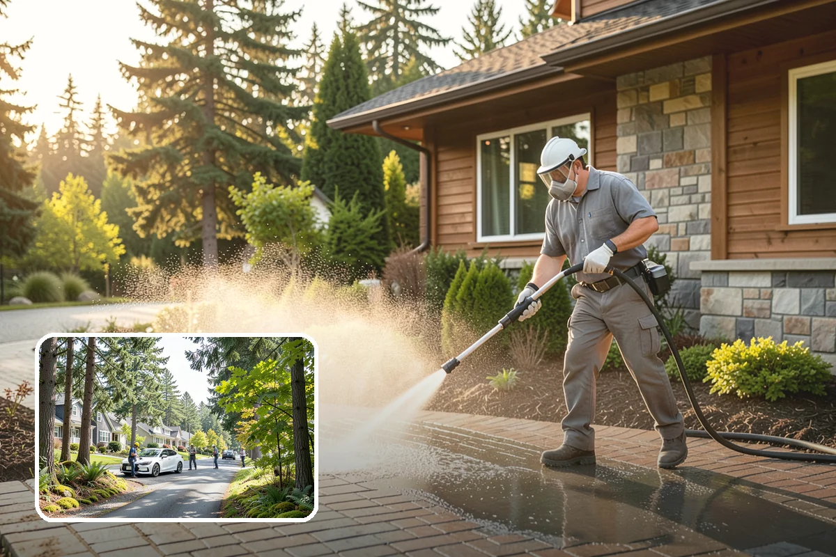Strip Mall Cleaning in Normandy Park, King County, WA - Unifies the storefront run under one clean, consistent look