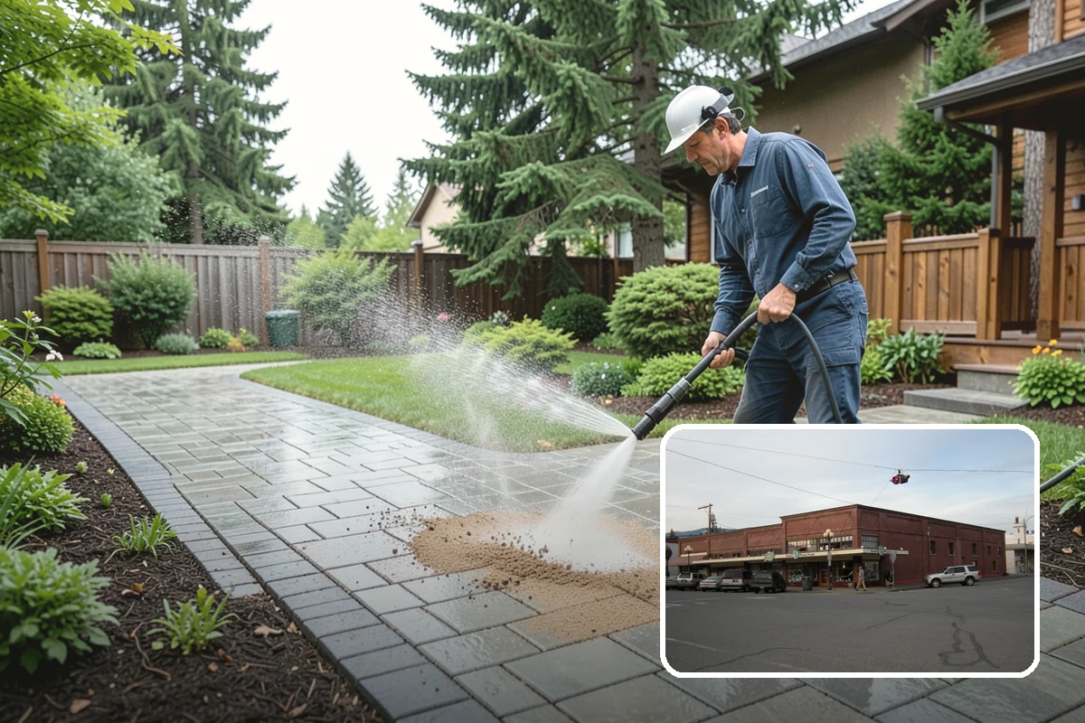 Strip Mall Cleaning in Sedro-Woolley, Skagit County, WA - Unifies the storefront run under one clean, consistent look
