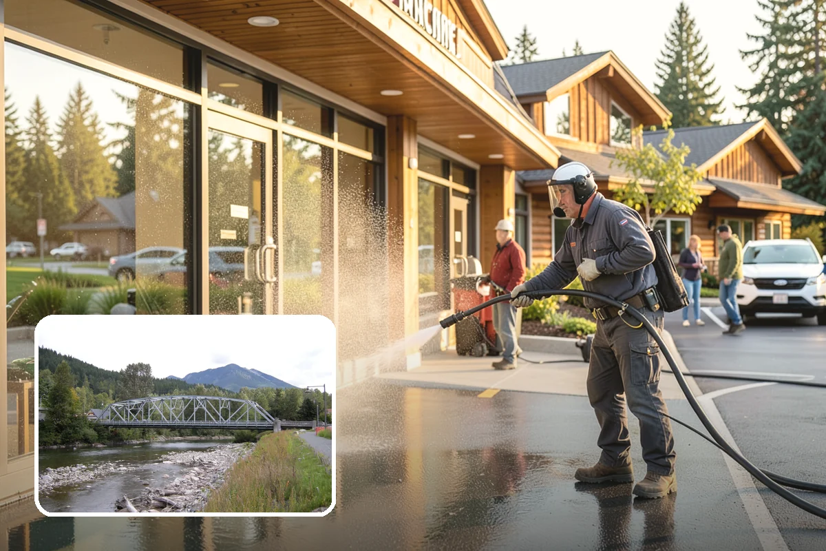 Strip Mall Cleaning in Skykomish, King County, WA - Unifies the storefront run under one clean, consistent look