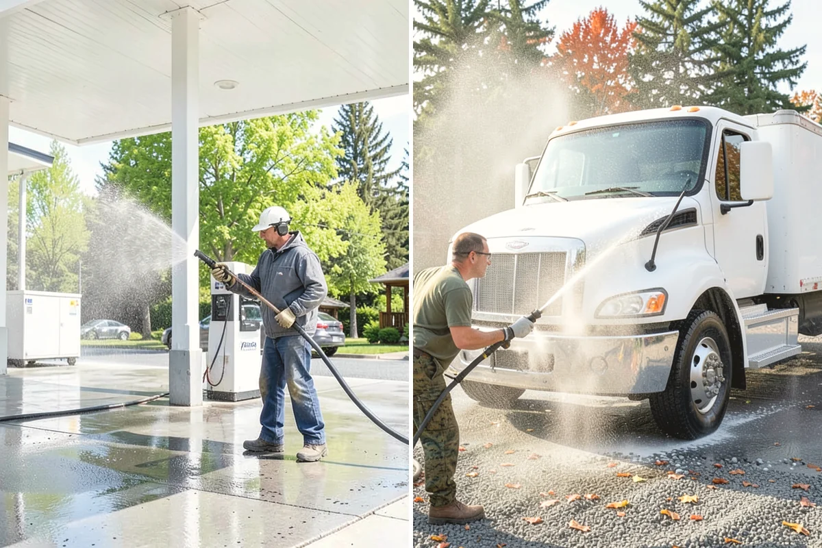 Strip Mall Cleaning in University Place, Pierce County, WA - Schedule around store hours and tenant deliveries