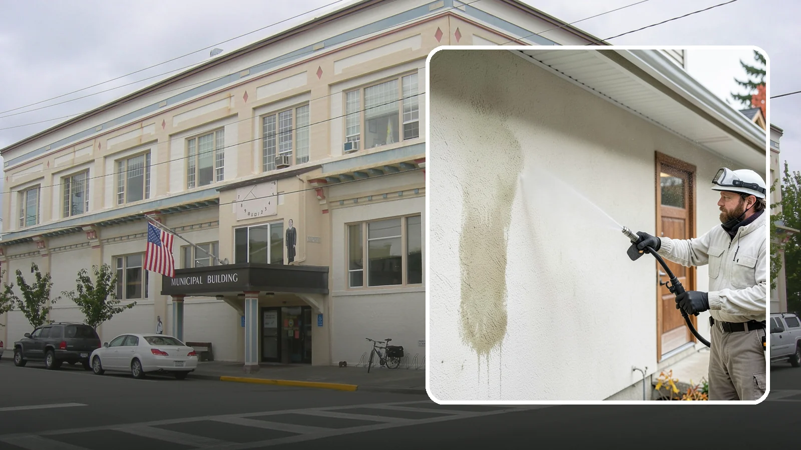 Stucco House Washing in Anacortes, Skagit County, WA - Stucco house washing gently lifts mildew and algae from textured walls without cracking the finish or forcing water inside.
