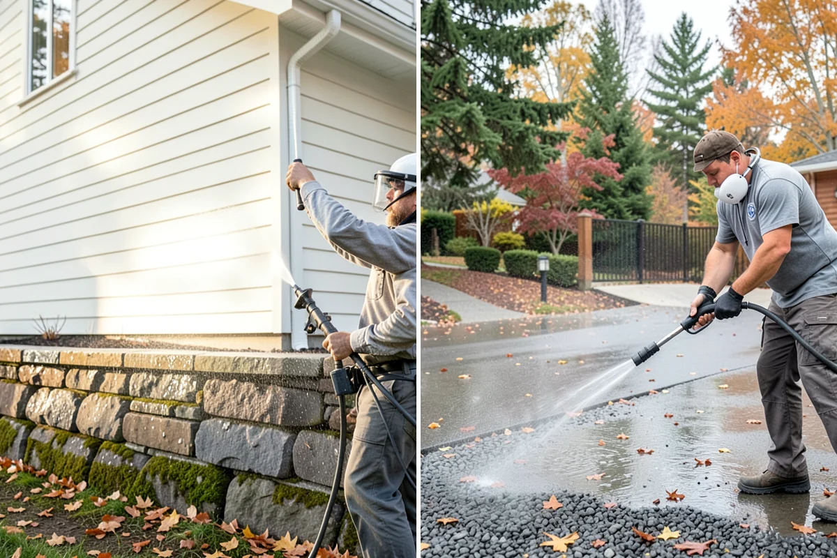 Stucco House Washing in Arlington, Snohomish County, WA - Inspect the stucco for cracks and pre-existing damage