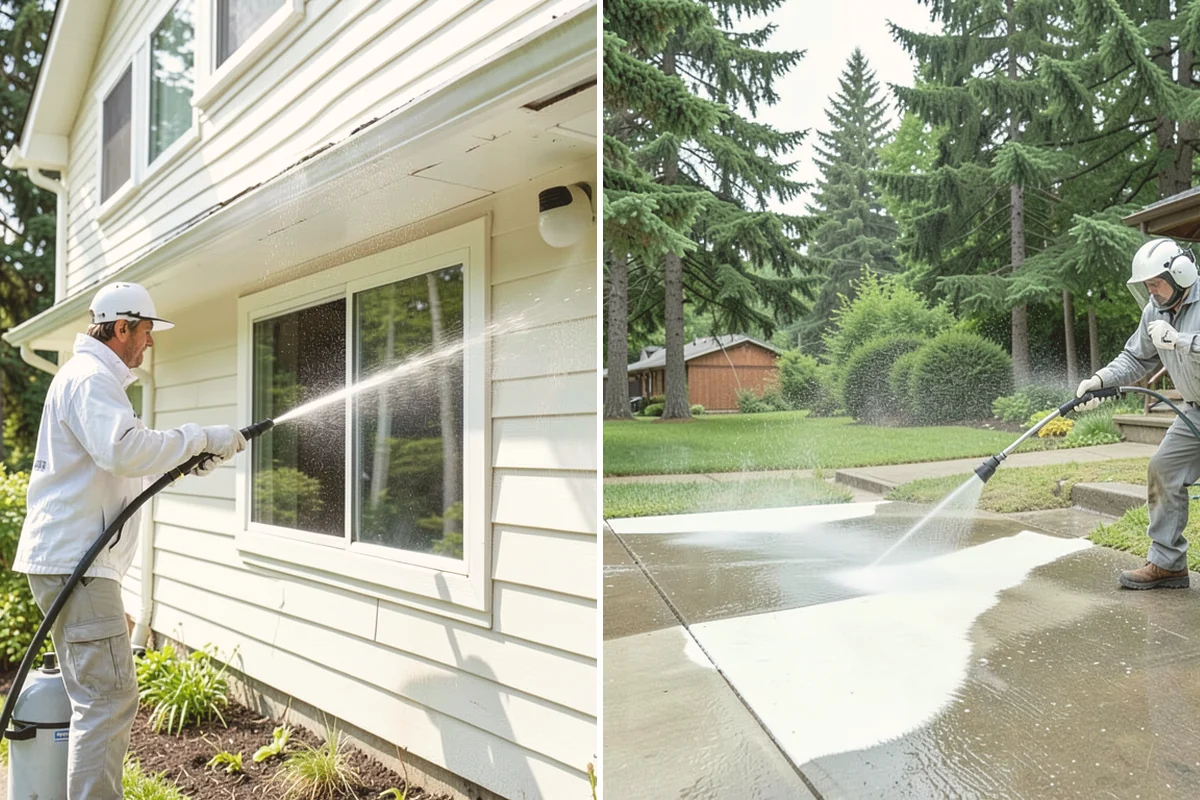 Stucco House Washing in Brier, Snohomish County, WA - Inspect the stucco for cracks and pre-existing damage
