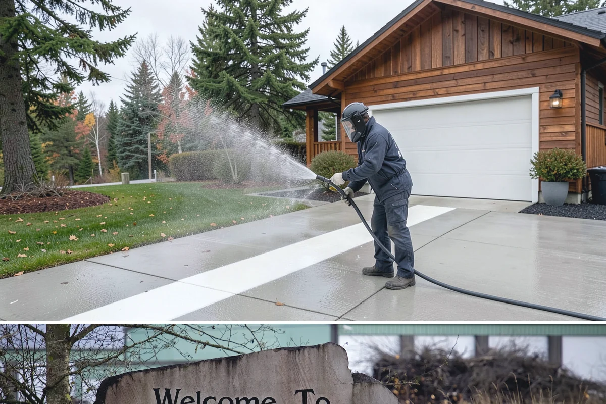 Stucco House Washing in Buckley, Pierce County, WA - Clean during the warm, drier months so the porous stucco dries thoroughly and resists new growth.