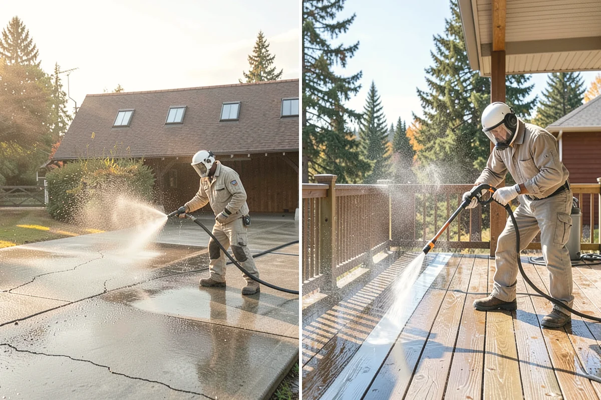 Stucco House Washing in Burlington, Skagit County, WA - Inspect the stucco for cracks and pre-existing damage