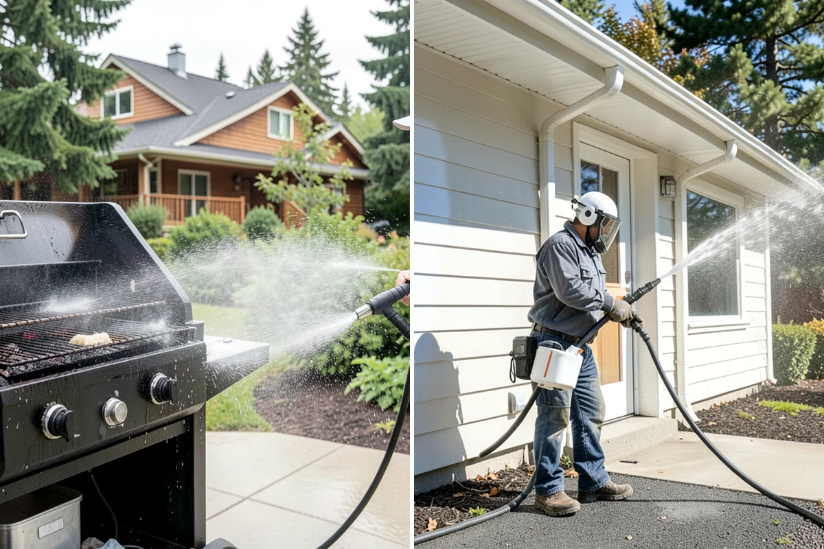 Stucco House Washing in Concrete, Skagit County, WA - Inspect the stucco for cracks and pre-existing damage