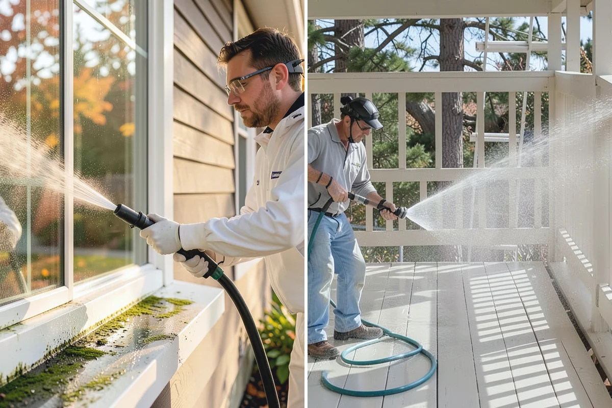 Stucco House Washing in Darrington, Snohomish County, WA - Inspect the stucco for cracks and pre-existing damage