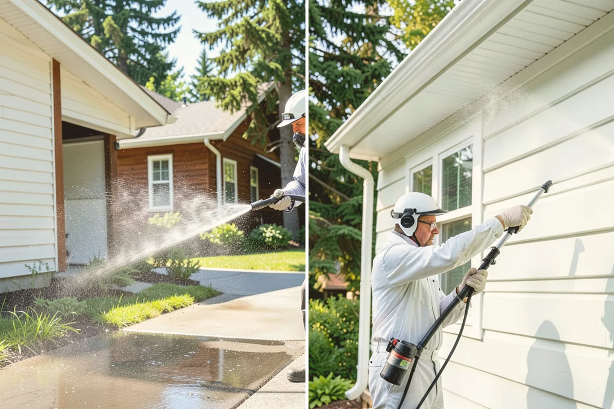 Stucco House Washing in Eatonville, Pierce County, WA - Inspect the stucco for cracks and pre-existing damage