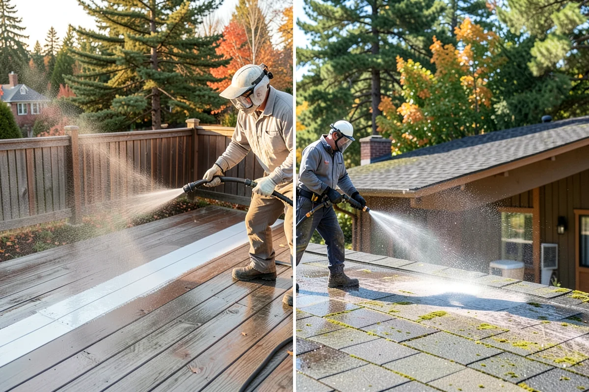 Stucco House Washing in Everett, Snohomish County, WA - Inspect the stucco for cracks and pre-existing damage