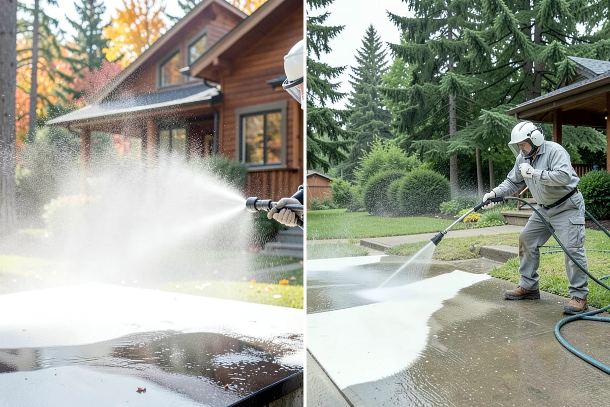 Stucco House Washing in Federal Way, King County, WA - Inspect the stucco for cracks and pre-existing damage