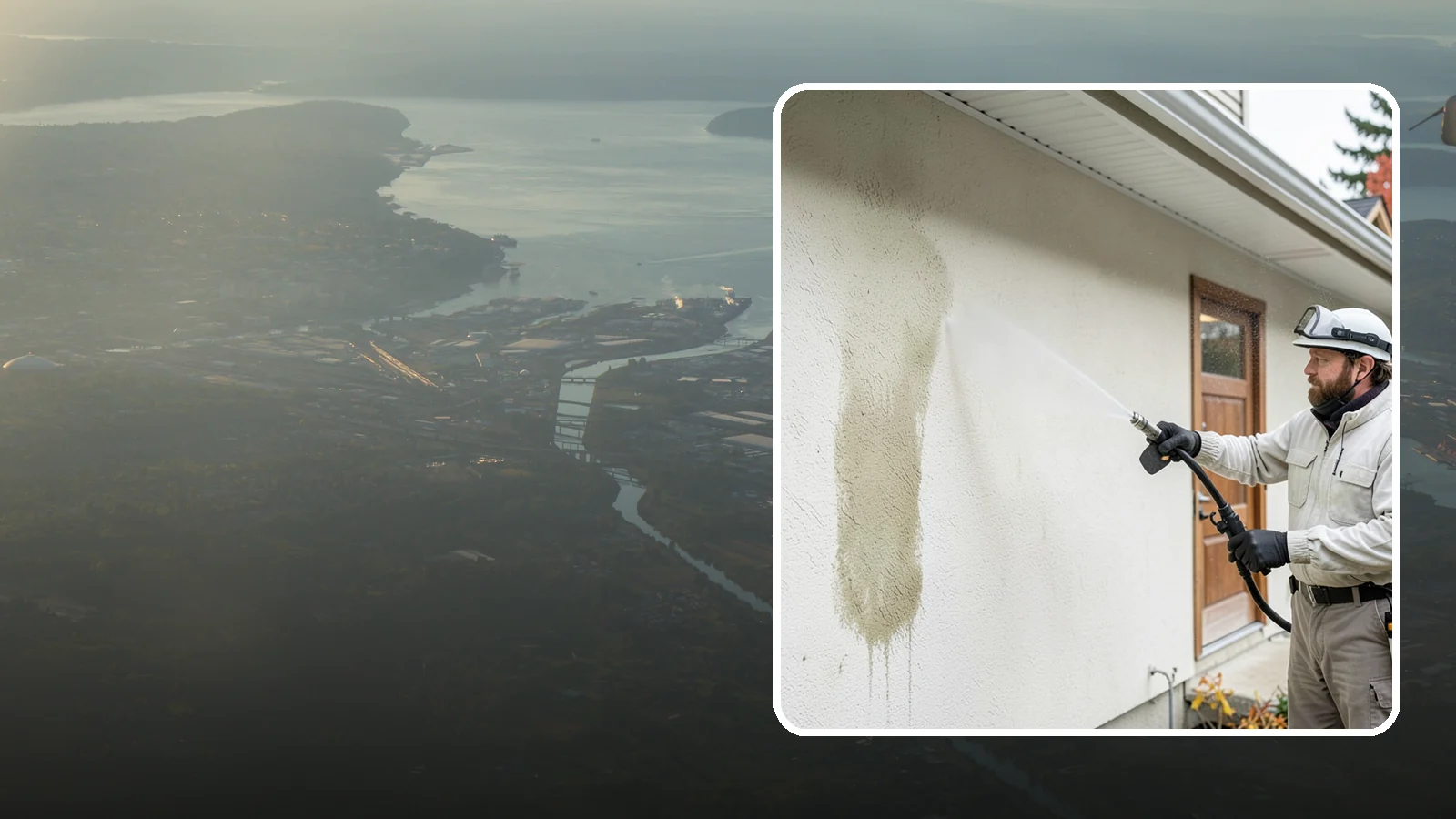 Stucco House Washing in Fife, Pierce County, WA - Stucco house washing gently lifts mildew and algae from textured walls without cracking the finish or forcing water inside.
