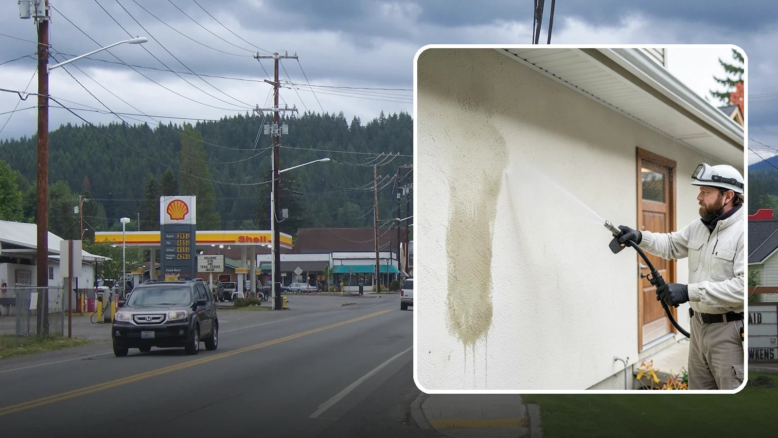 Stucco House Washing in Granite Falls, Snohomish County, WA - Stucco house washing gently lifts mildew and algae from textured walls without cracking the finish or forcing water inside.