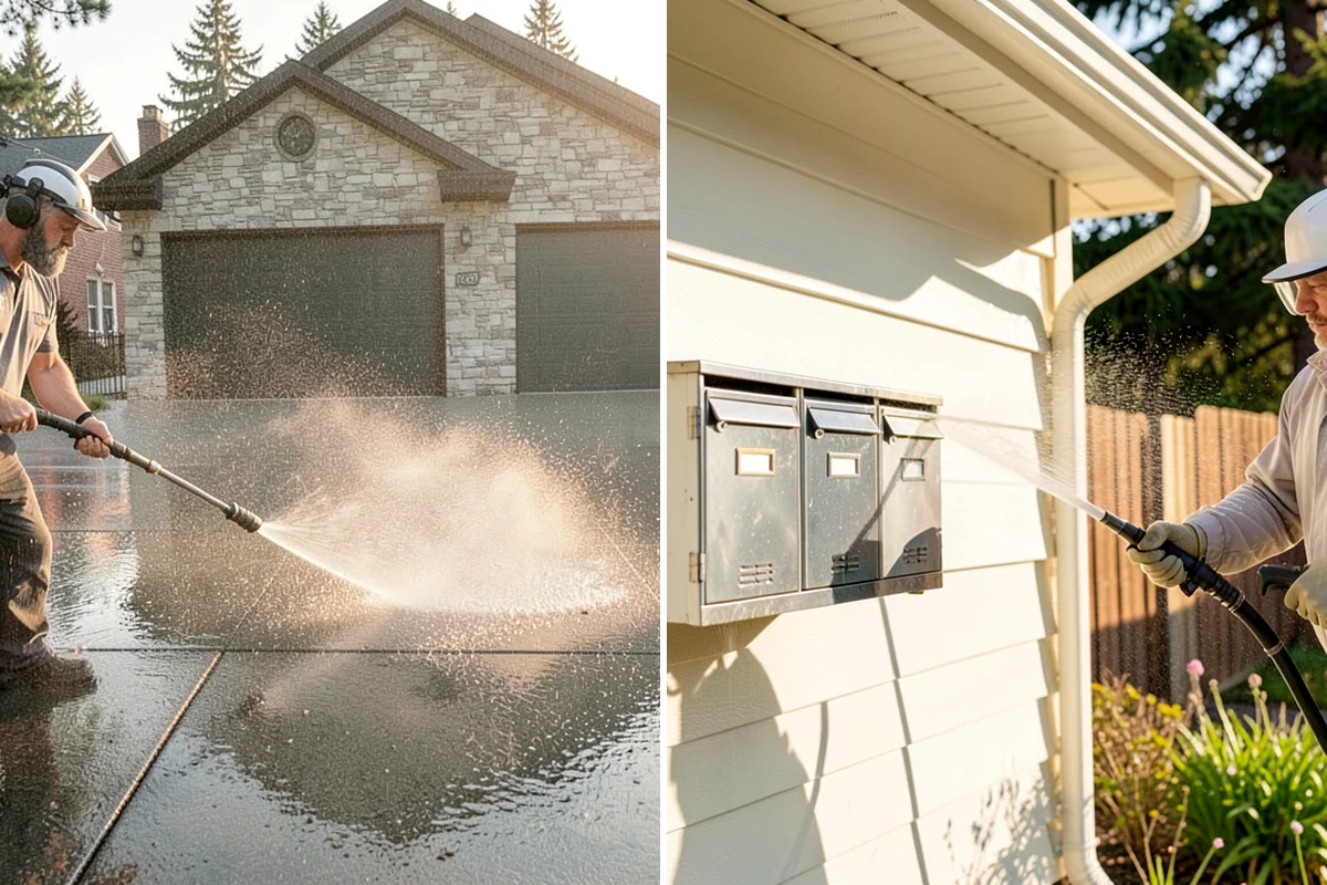 Stucco House Washing in Kenmore, King County, WA - Inspect the stucco for cracks and pre-existing damage