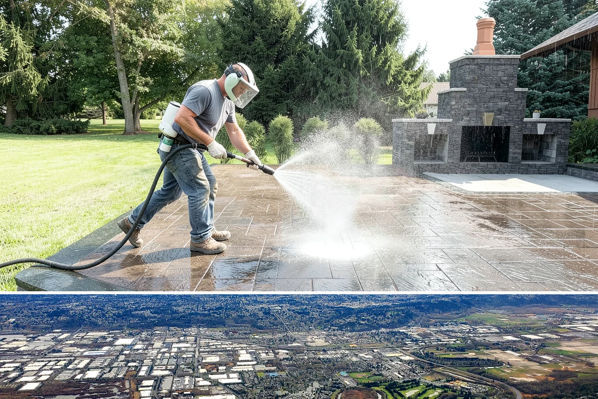 Stucco House Washing in Kent, King County, WA - Clean during the warm, drier months so the porous stucco dries thoroughly and resists new growth.